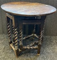 18th/19th Century English oak gate leg table