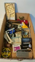 Vintage collectables; barbering clippers, vintage razor & other collectables