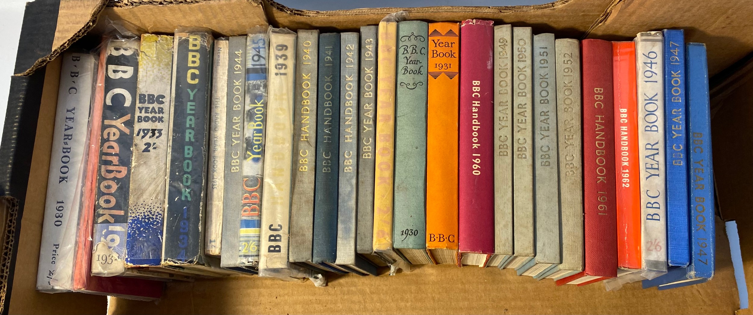 BBC year books & hand books dating from 1930-1962