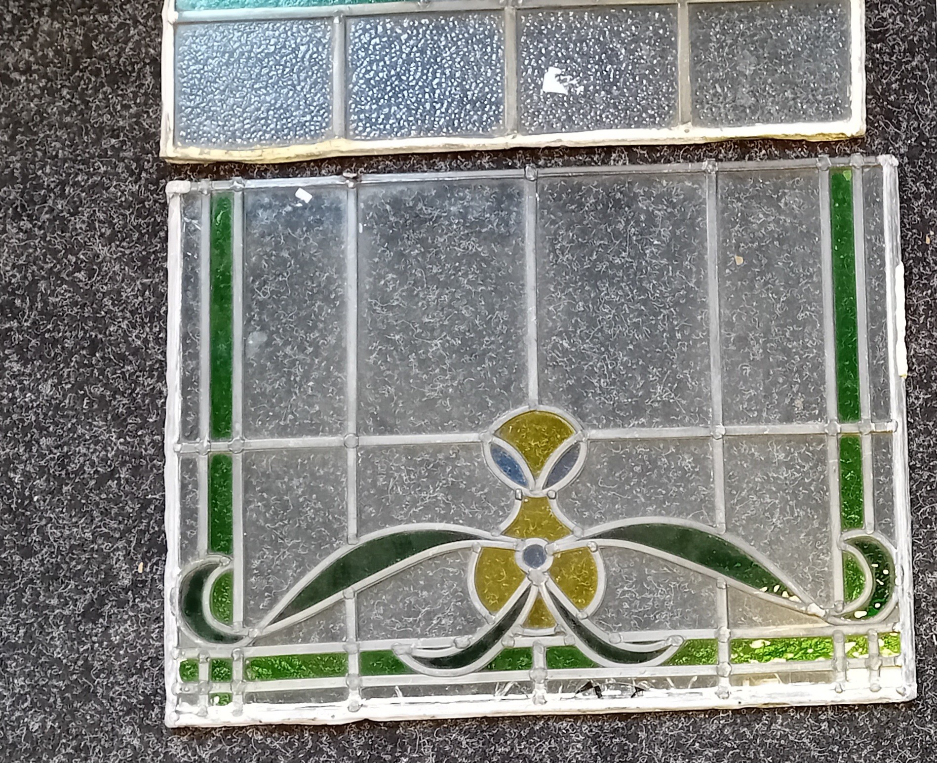 Stained glass coloured lead panels - Image 2 of 3