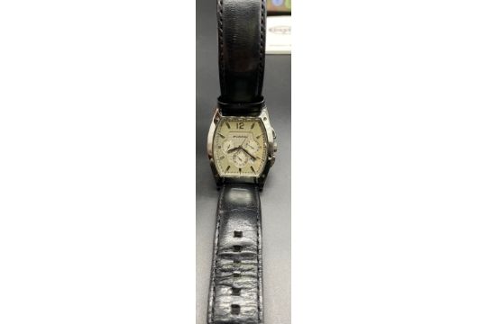 Fossil FS4320 gents wrist watch with original box and receipt - Image 1 of 7