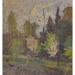 Hans Josef Weber-Tyrol - Landschaft mit Bäumen, um 1910