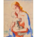 Rudolf Stolz - Madonna mit Kind vor Bozner Landschaft