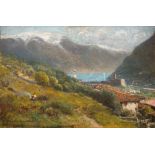 Giuseppe Garzolini - Gardasee - Tenno und Monte Baldo, Ende 19. Jahrhundert