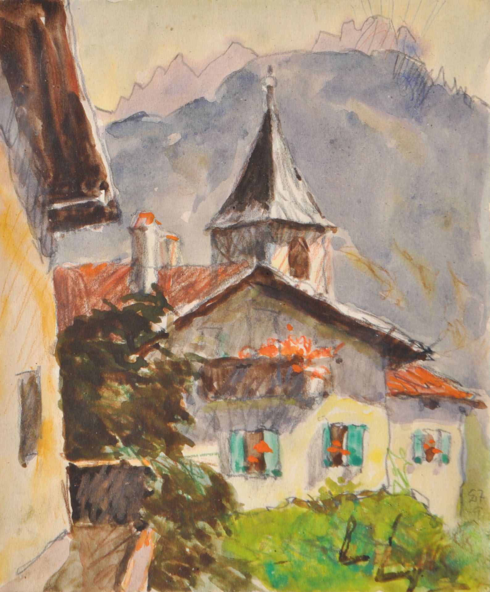 Josef Meng - Dorf in Südtirol