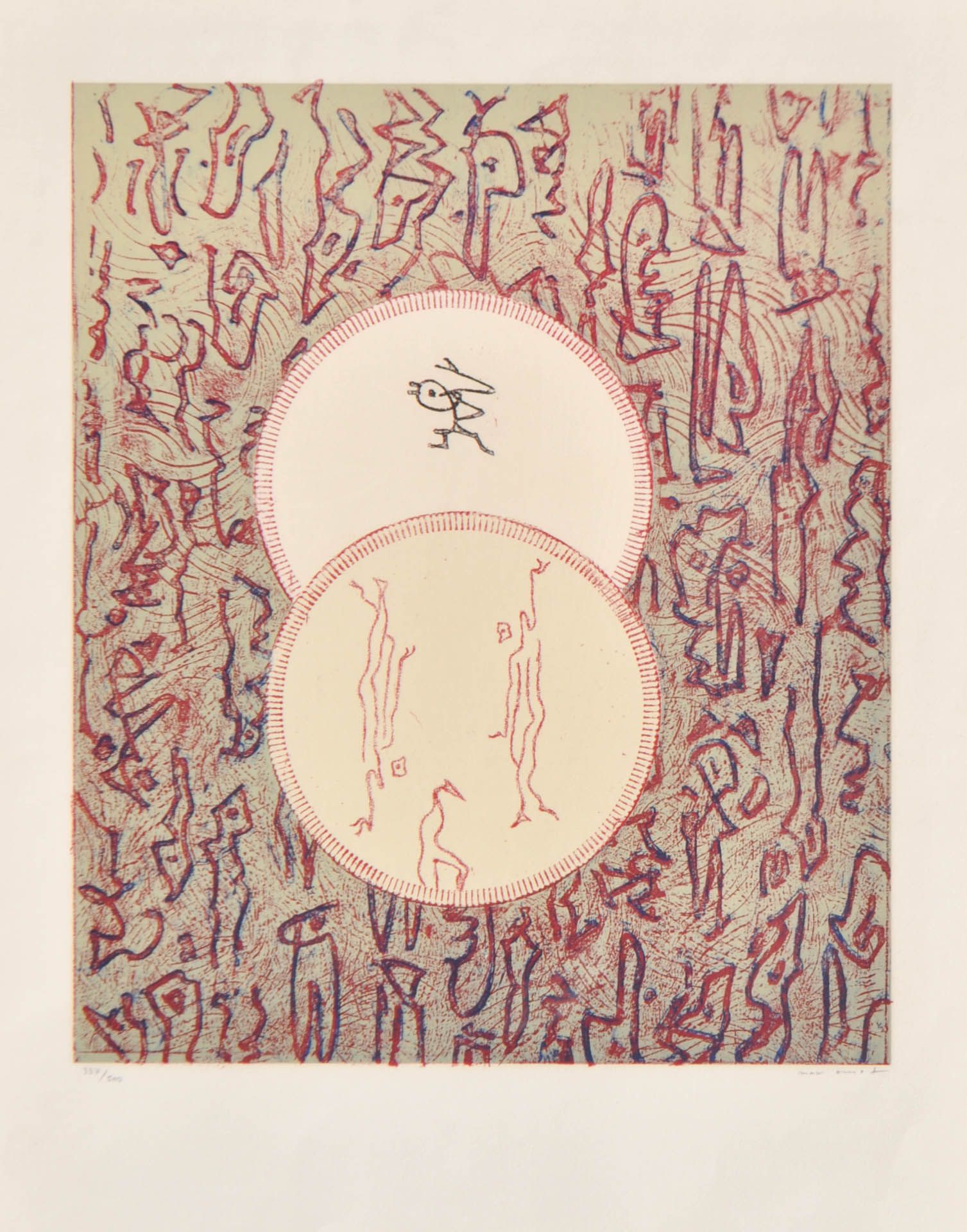 Max Ernst - Komposition für die Bibliothèque nationale, 1975