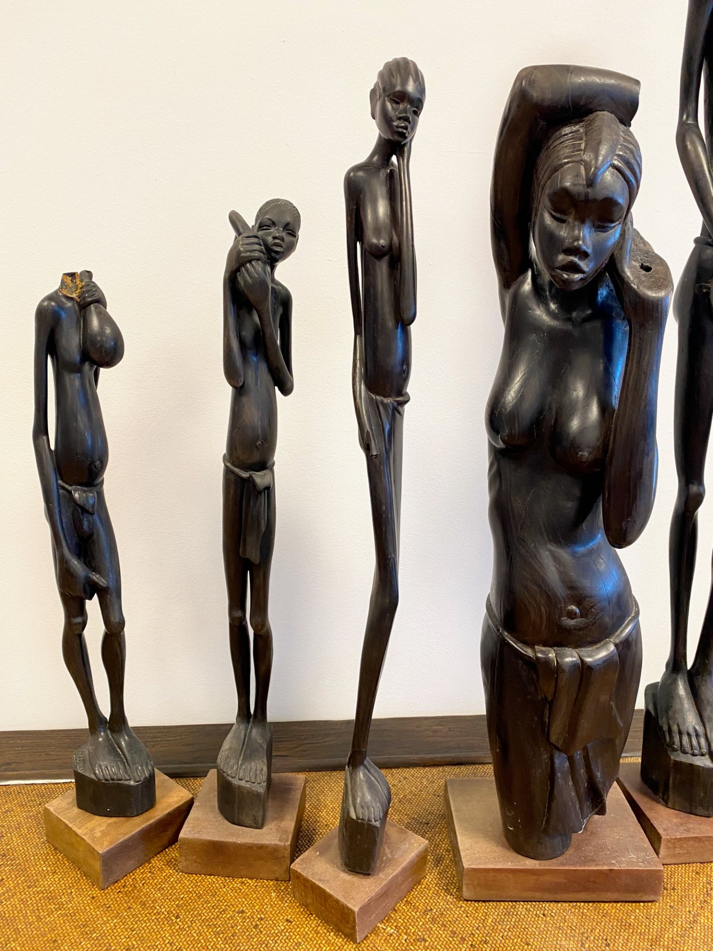 Lot de 5 sculptures Africaines en ébène (manques) - Bild 2 aus 3