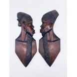 Lot de profiles - plaque murale - en bois Congo