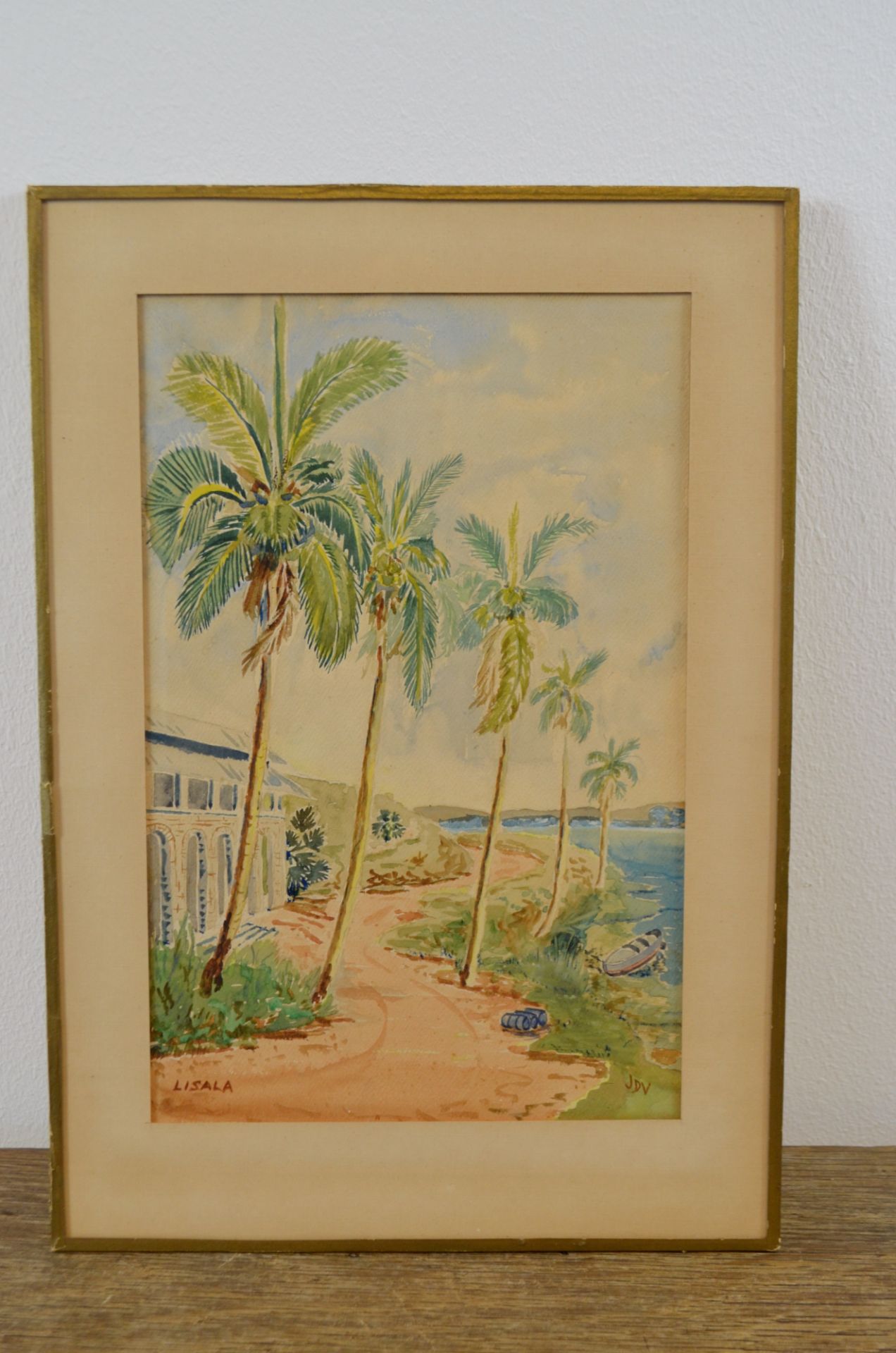 Lot 2 Aquarelles "Lisala sur le fleuve Congo" - Bild 2 aus 4