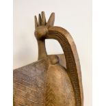 Sculpture d'oiseau Calao du Congo