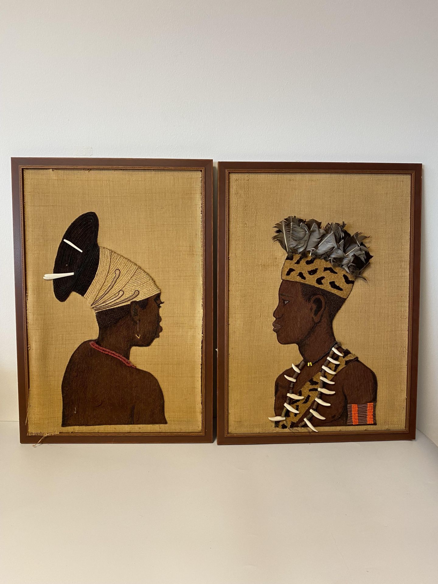 Lot de 4 tableaux décoratifs Africain - Bild 2 aus 2