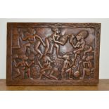 Plaque décorative Africaine en bois