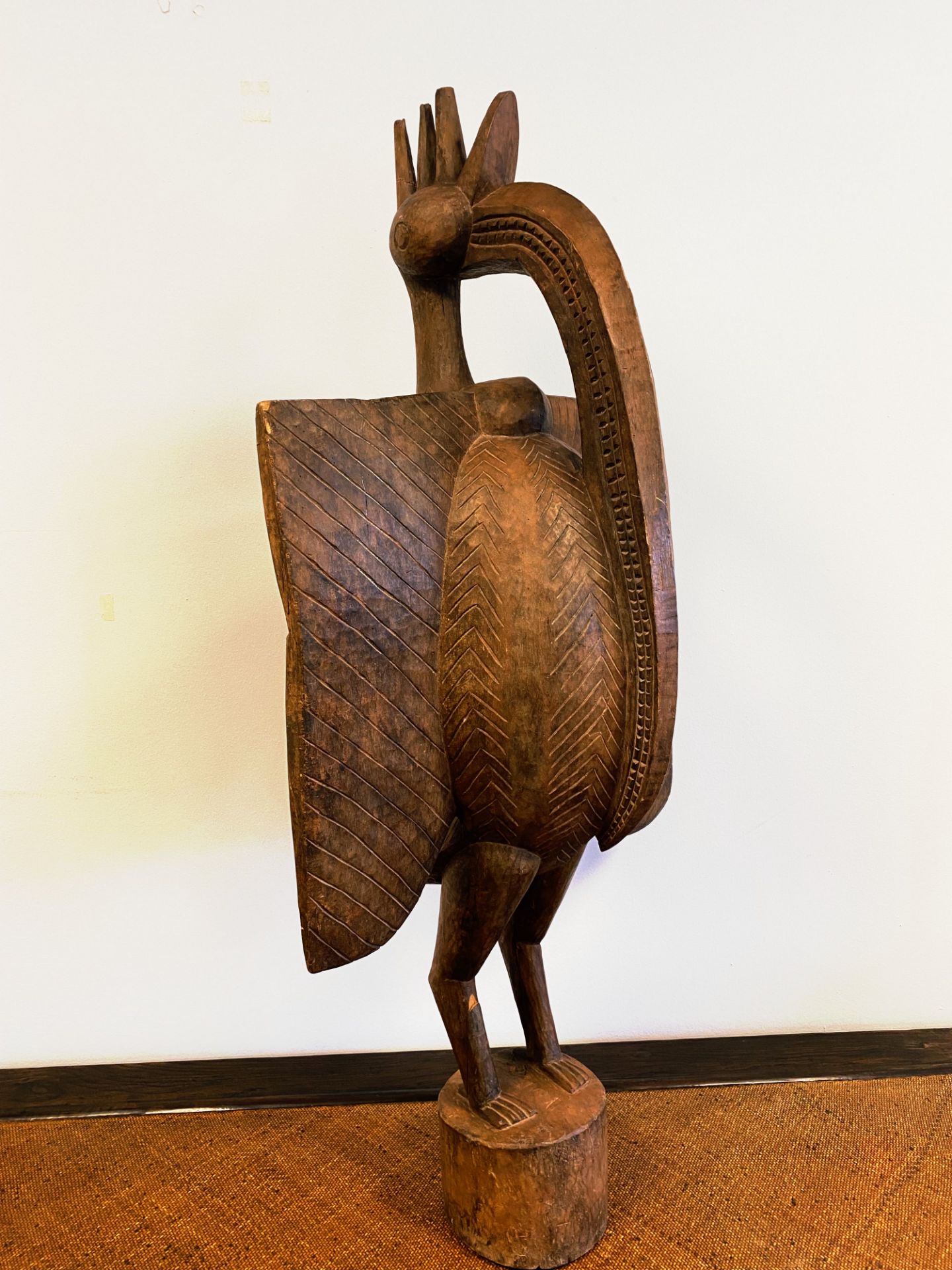 Sculpture d'oiseau Calao du Congo - Bild 2 aus 5