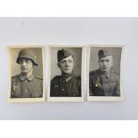 WW2 Allemagne - Heer Lot de 3 portraits