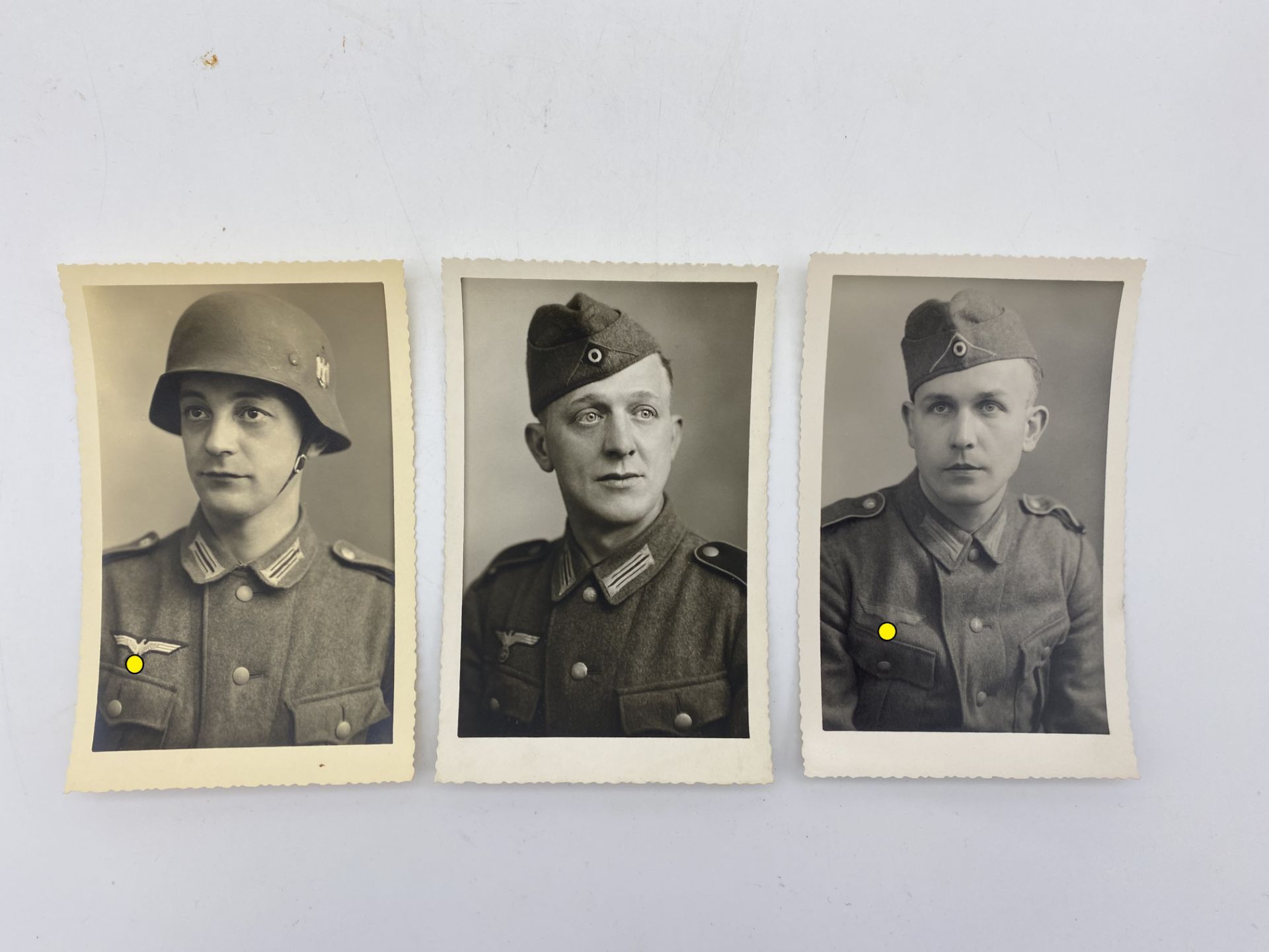 WW2 Allemagne - Heer Lot de 3 portraits