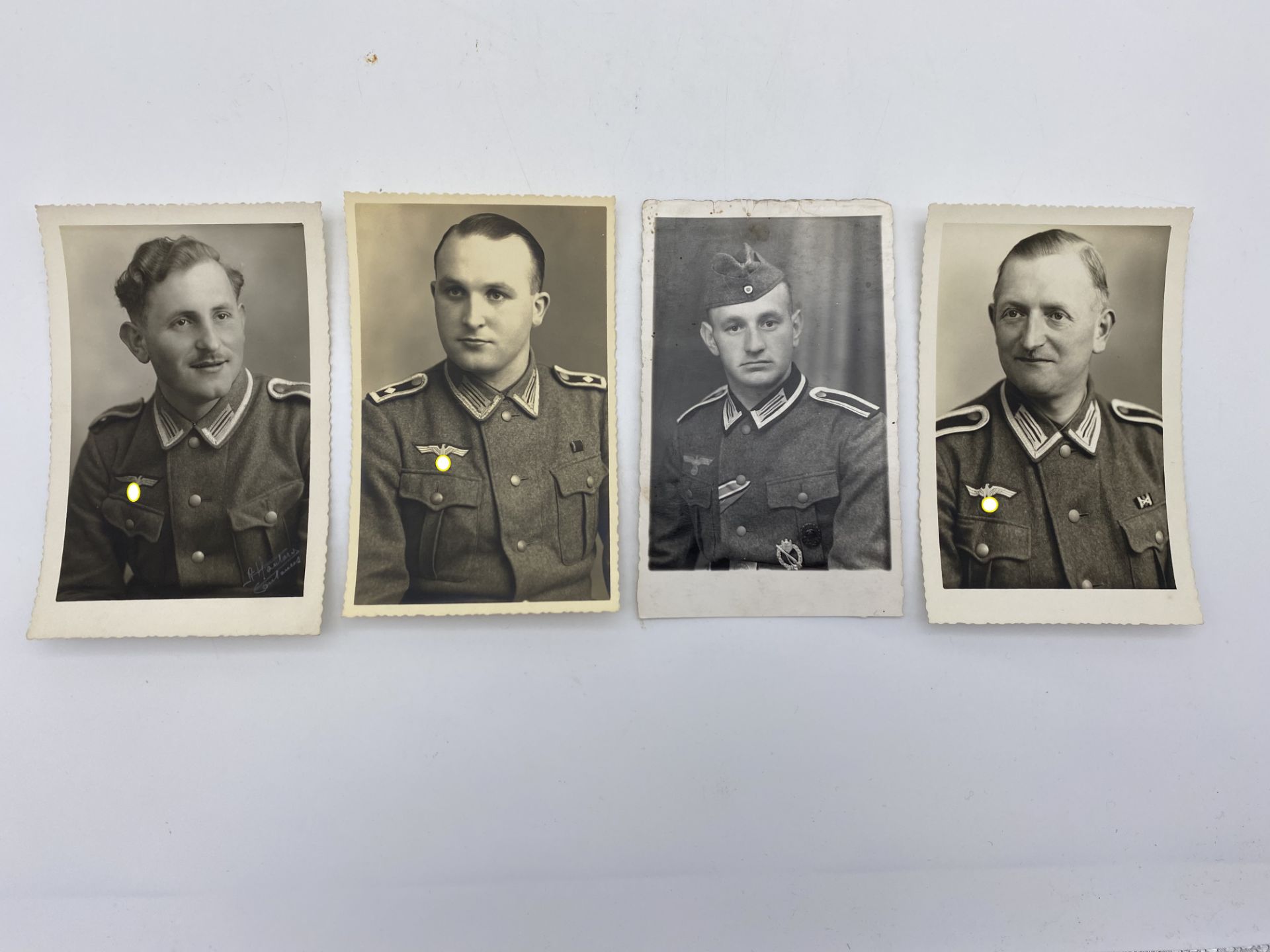 WW2 Allemagne - Heer Lot de 4 portraits NCO