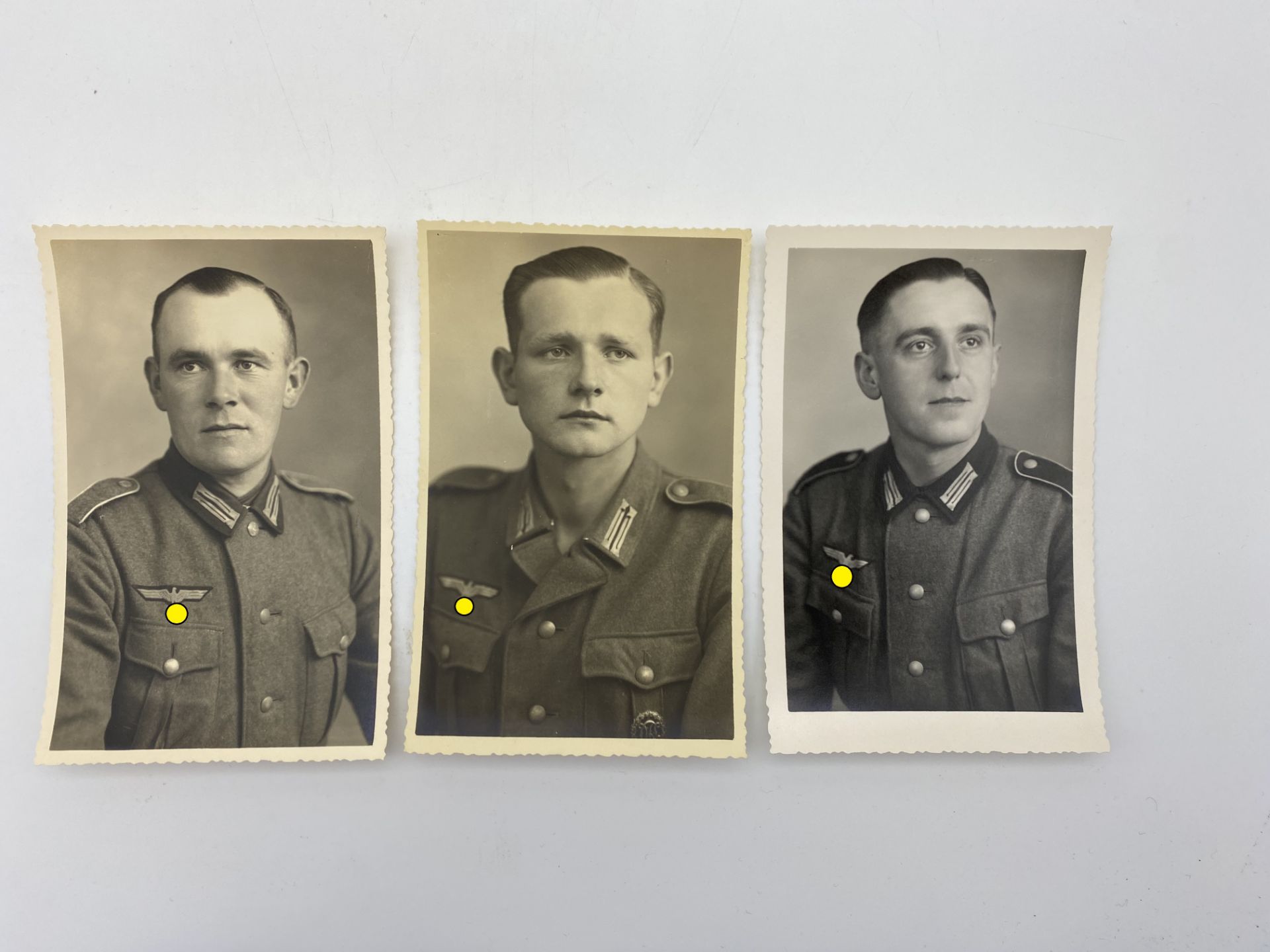 WW2 Allemagne - Heer Lot de 3 portraits