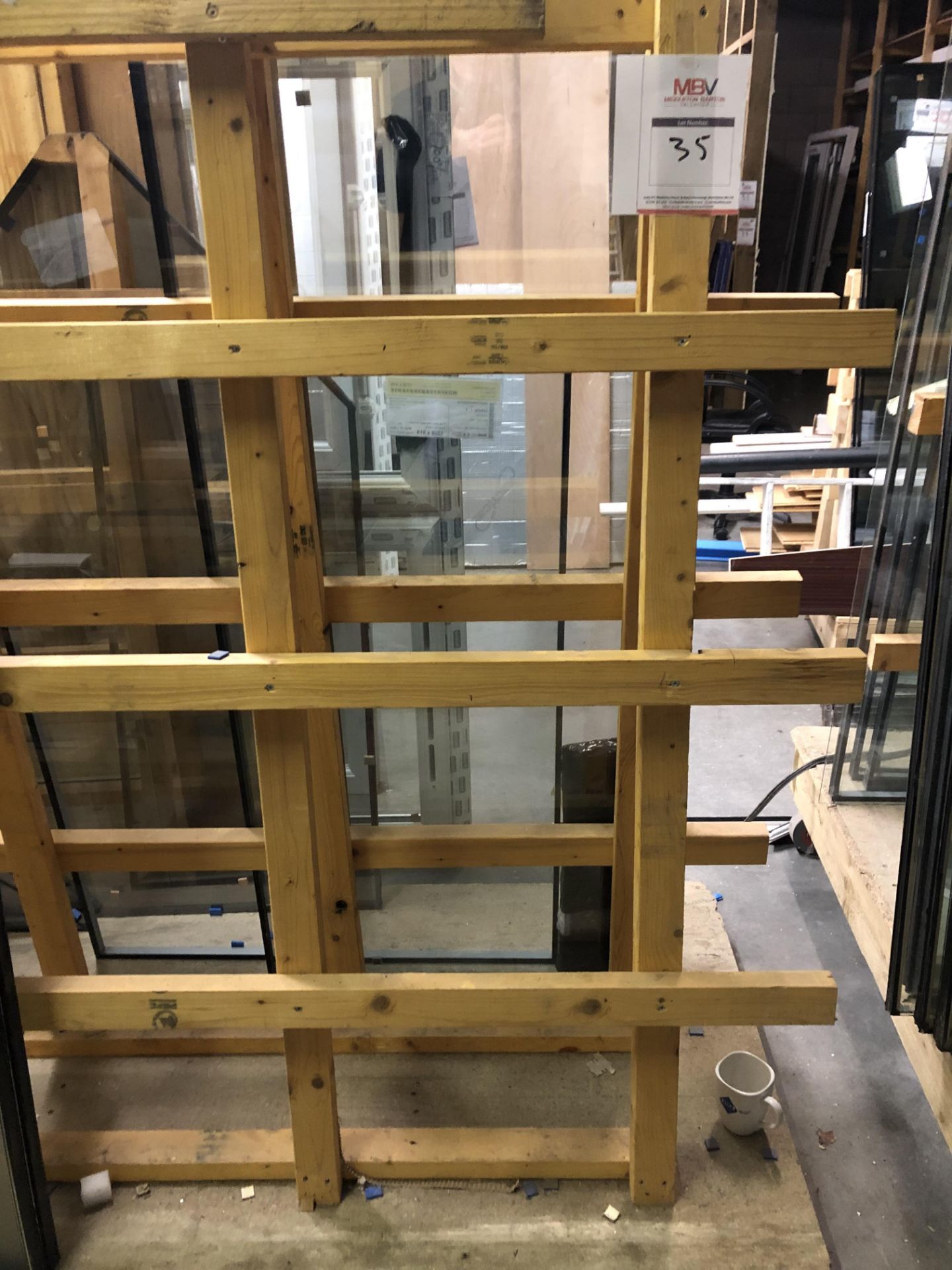Wooden A-Frame racks - Image 3 of 4