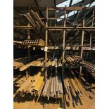 4 Bays Of Assorted Steel Frame, Various Shapes Lengths And Cuts