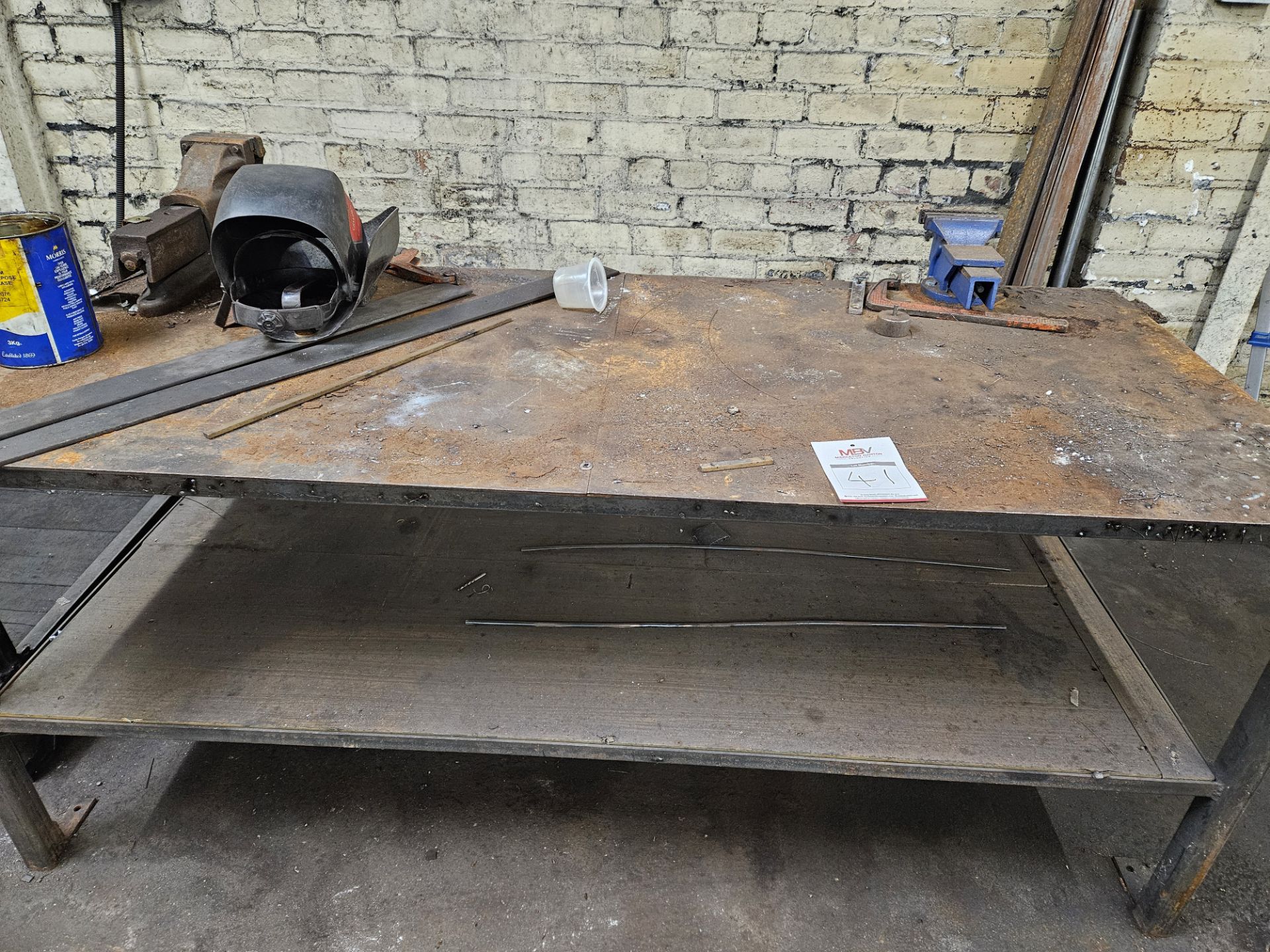 Steel Work Bench Plus Contents