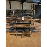 Assortment Of Various Steel Scraps And Stock For Steel Frames Of Variuos Cuts Nad Lengths