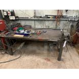 Work Bench, Vice & Chop Saw (Not Including Contents)