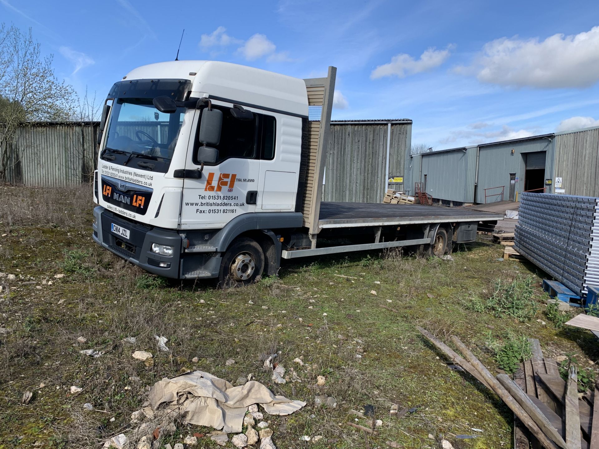 MAN TGM 12.220 8m Bed Flat Bed Lorry (Registration CN14 JZL) Non Runner