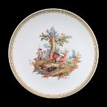 Meissen wall plate with hunting scene  