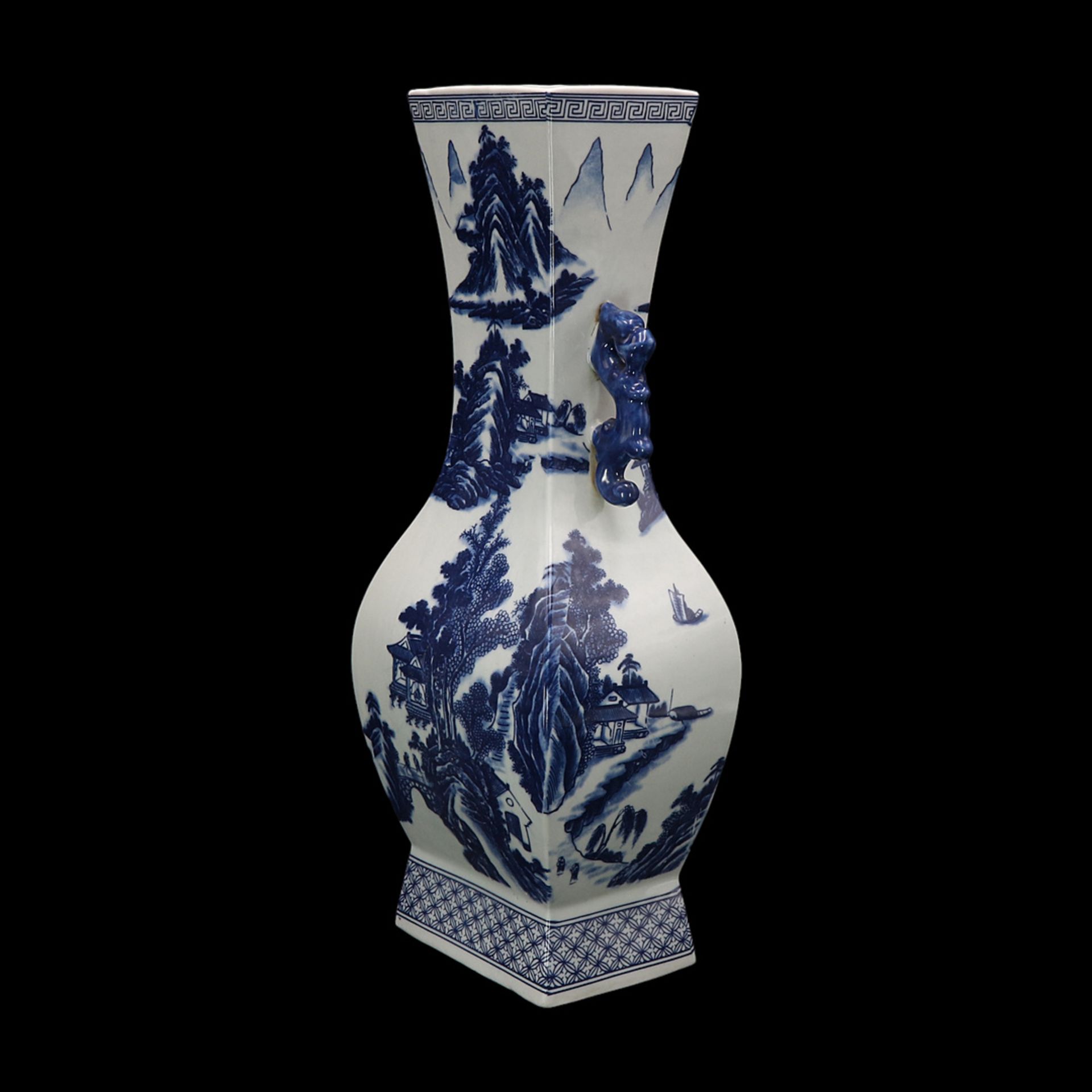 Large blue and white vase, China - Image 2 of 4