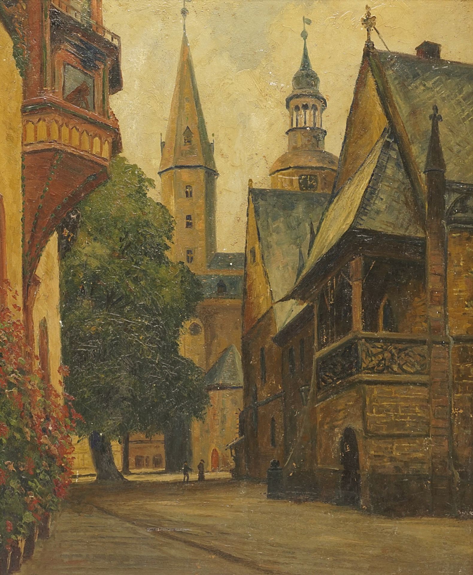 Fritz Thate (1889-1968), The market square in Goslar