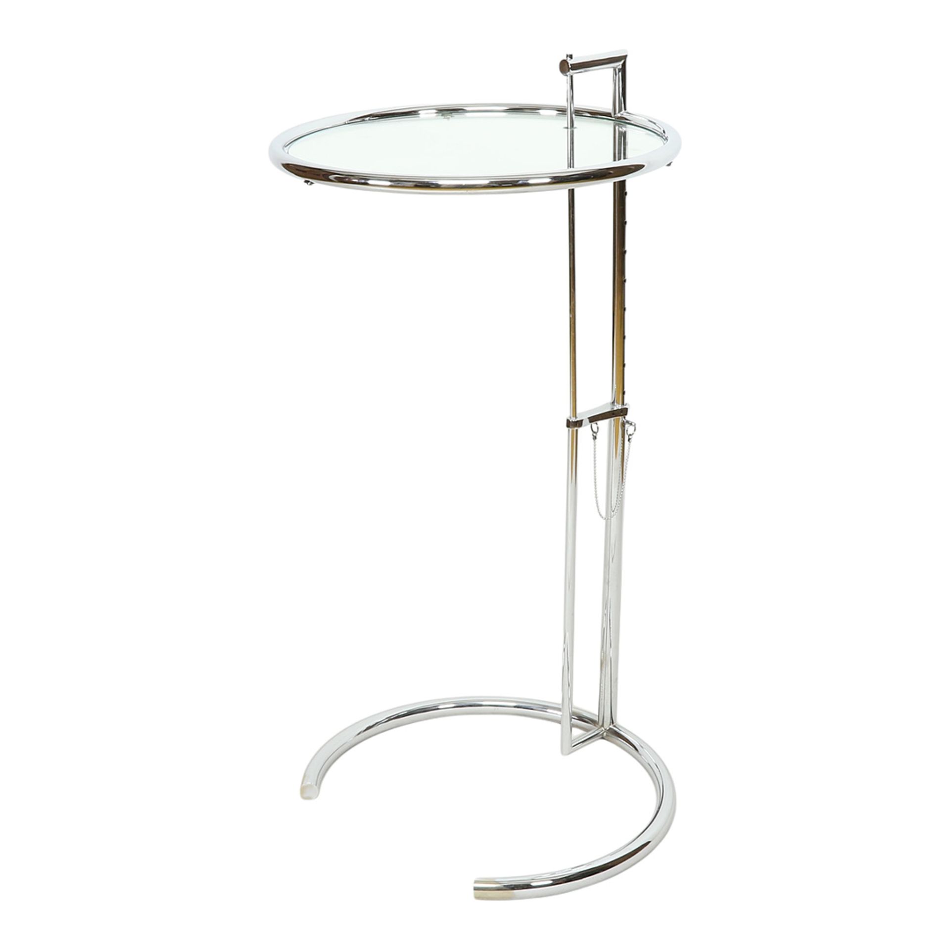 Eileen Gray Modern side table E.1027 "Adjustable Table" - Image 3 of 4