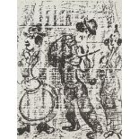 Marc Chagall,  "Les Musiciens Vagabonds" (Straßenmusikanten)