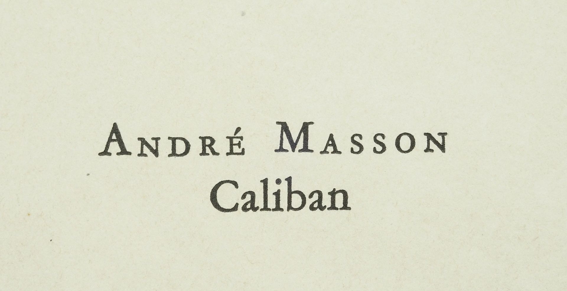 André Masson,  "Caliban" - Bild 4 aus 4
