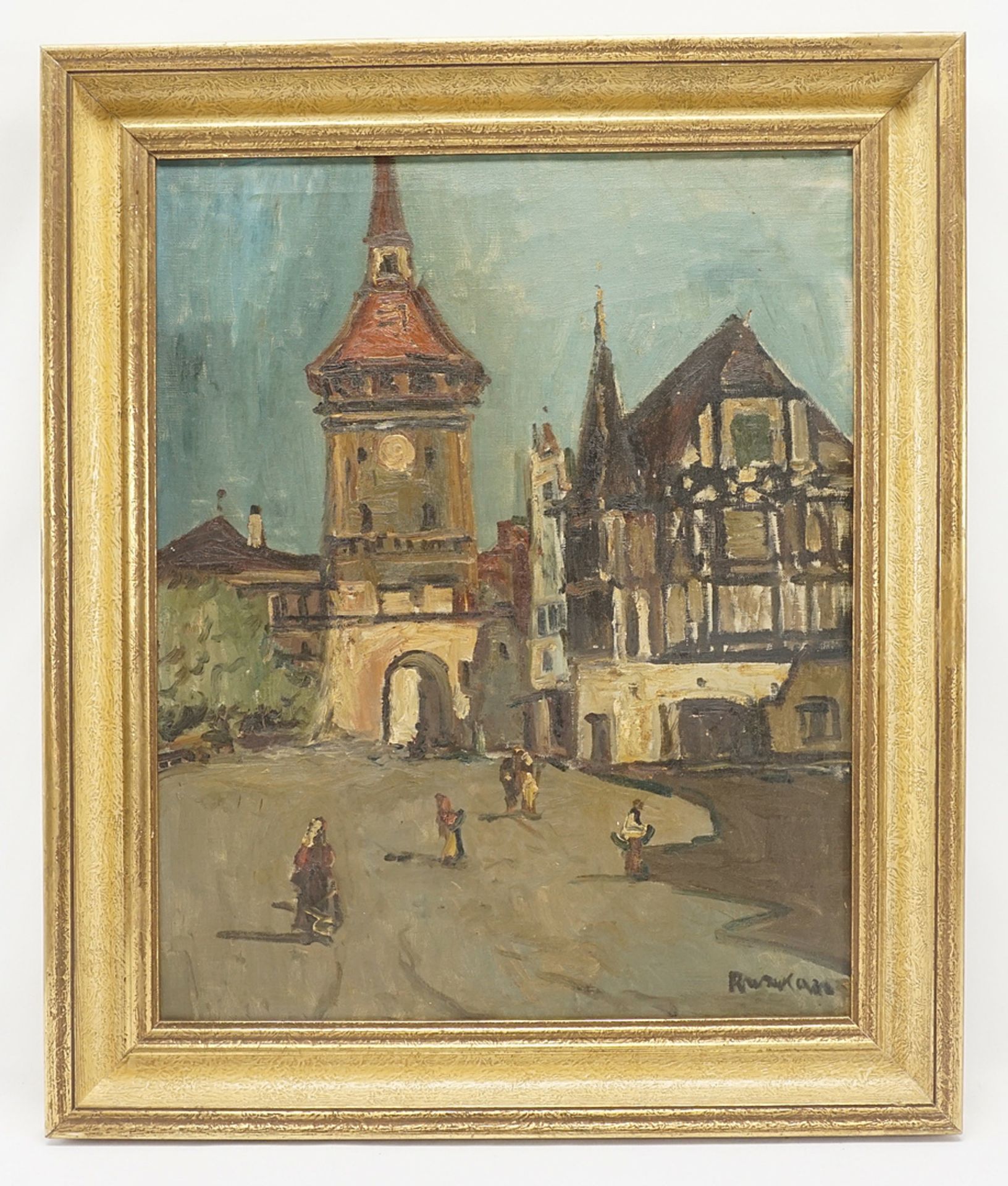 Hans Ruzicka-Lautenschläger (1862-1933), City view - Image 2 of 4