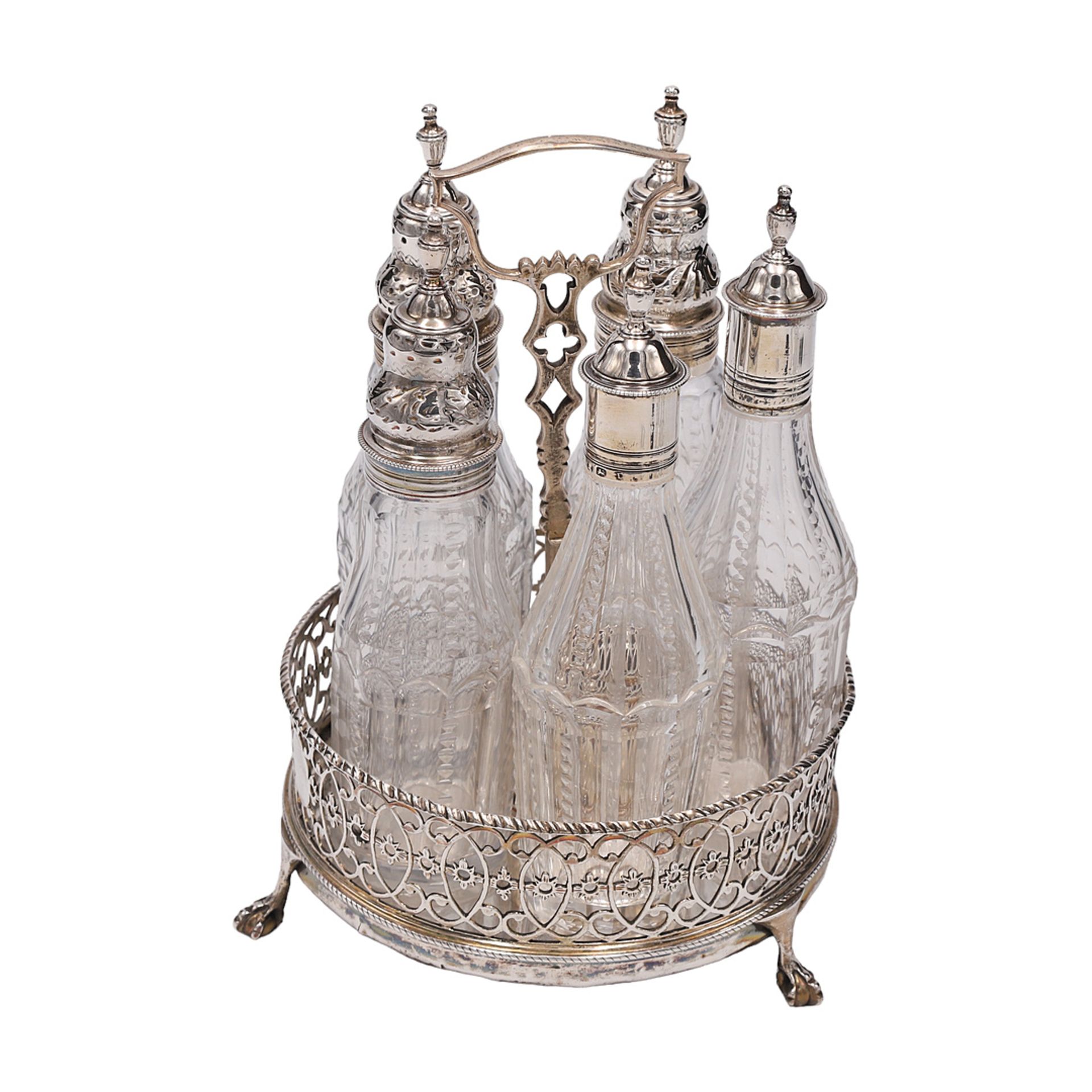 Cruet with five bottles, England, 19th century - Image 2 of 3