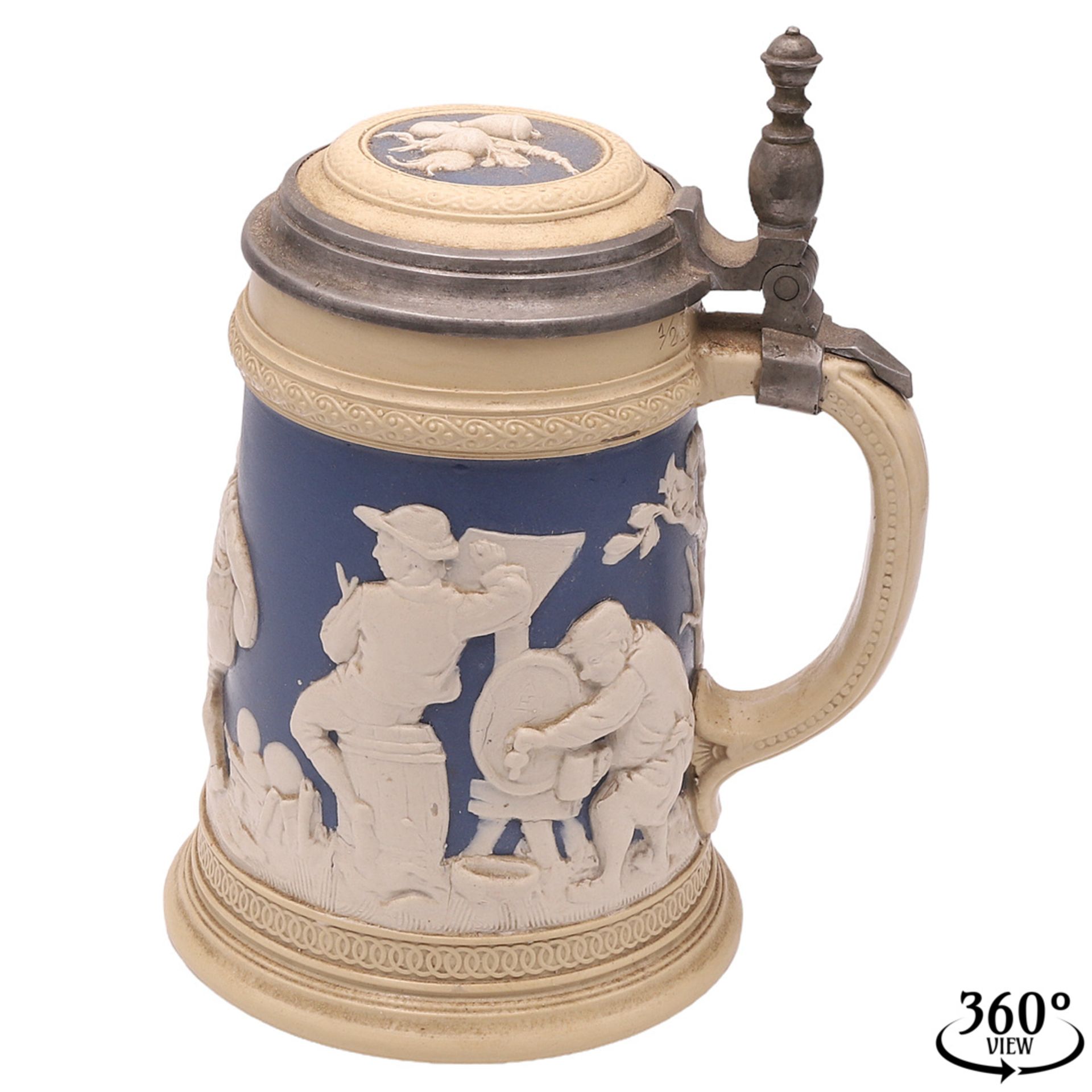 Villeroy & Boch, Mettlach Bierkrug, um 1900