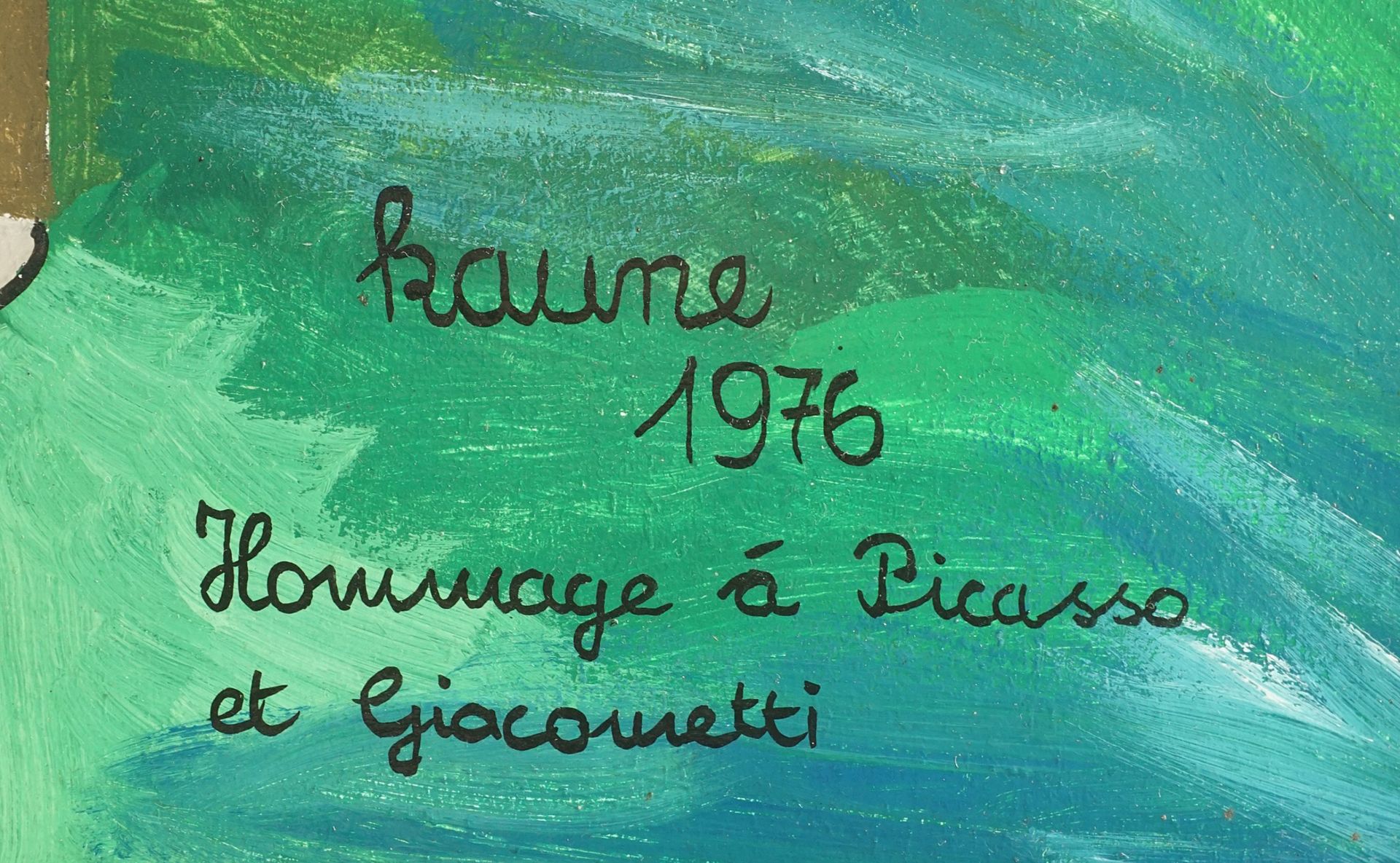 Dr. Walter Kaune,  "Hommage à Picasso et Giacometti" - Bild 4 aus 4