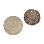 Two coins Hamburg and Mansfeld