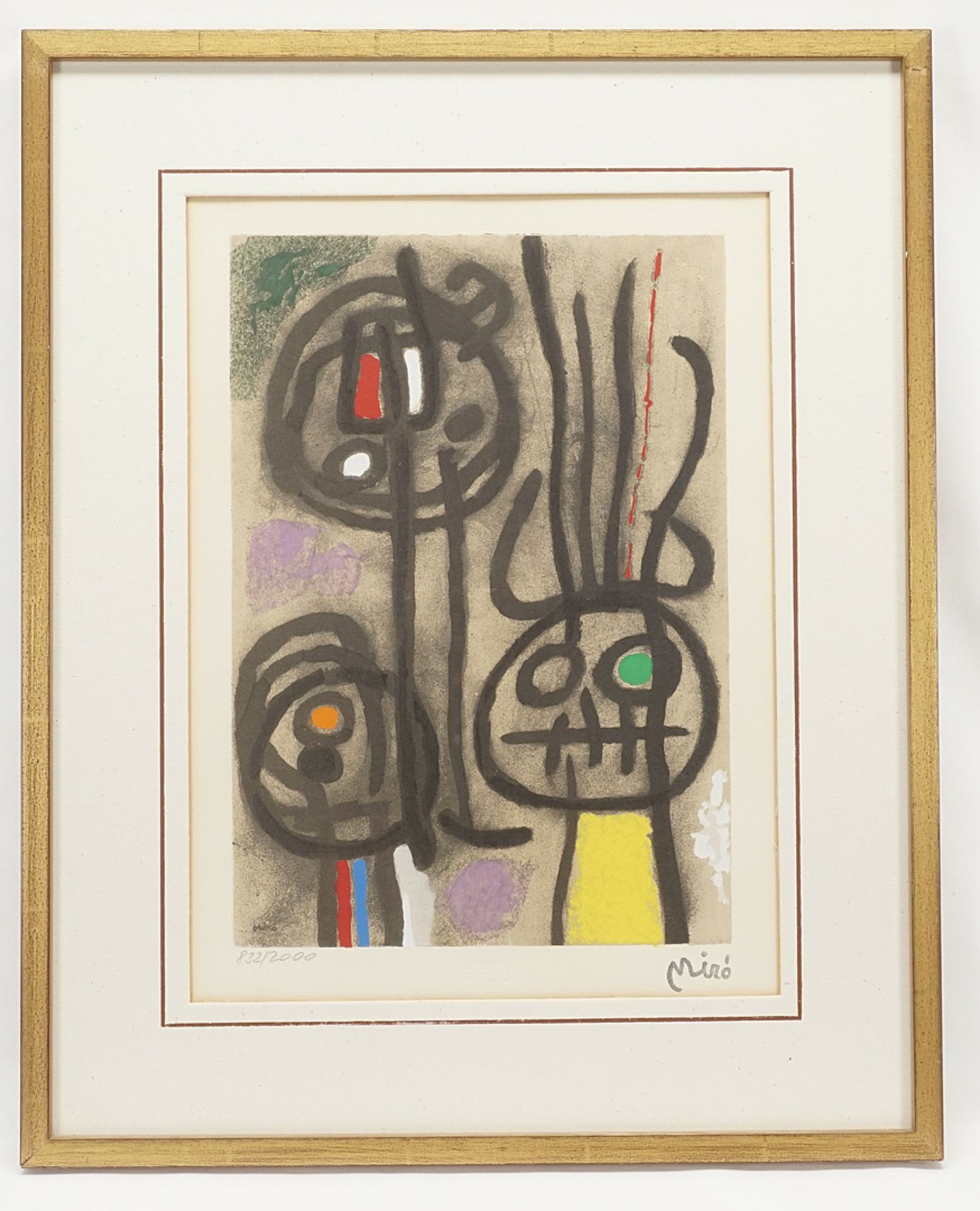 Joan Miró,  "Personnage et Oiseau" (Figur und Vogel) - Bild 2 aus 2