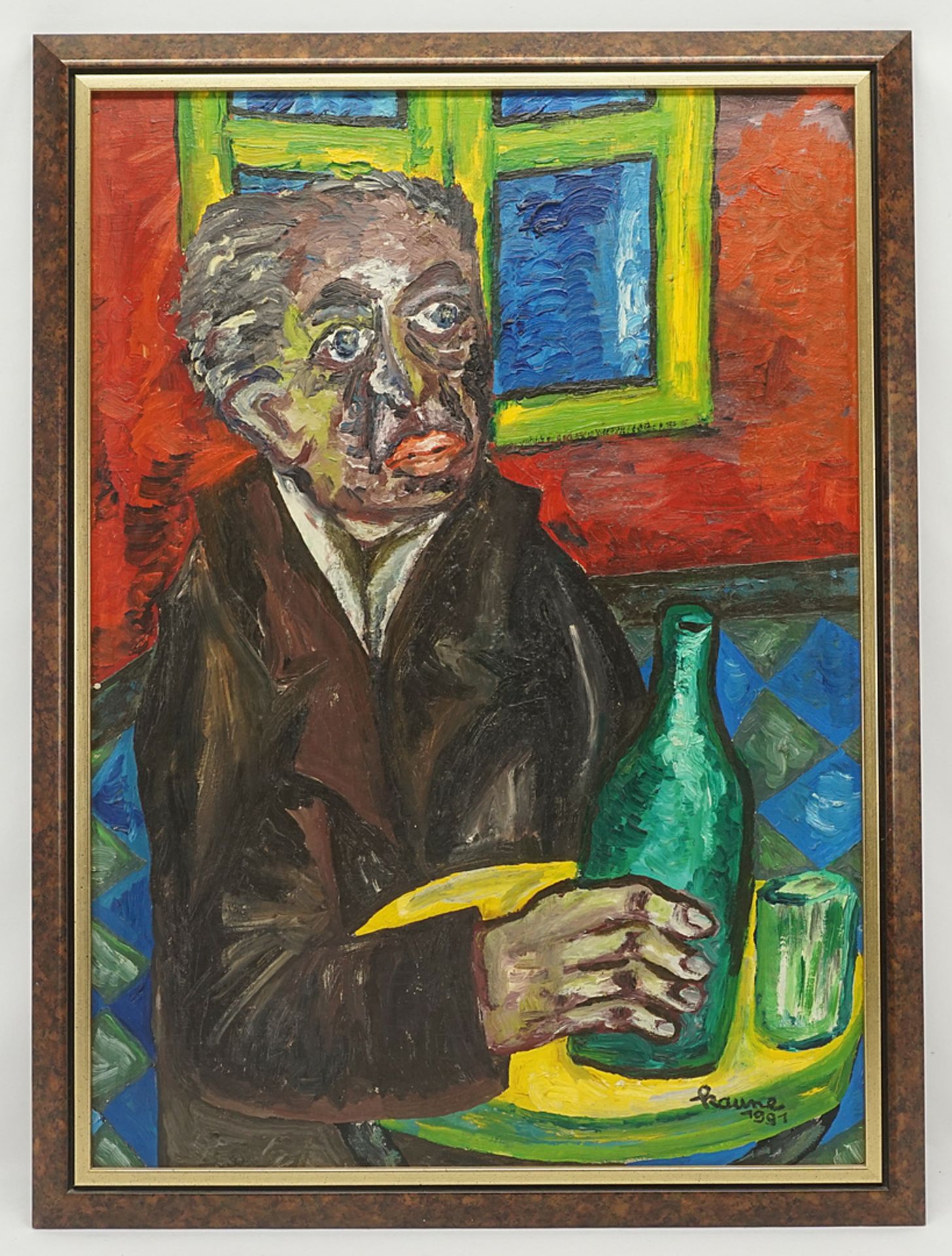 Dr. Walter Kaune,  Farbenfrohes Portrait - Bild 2 aus 4