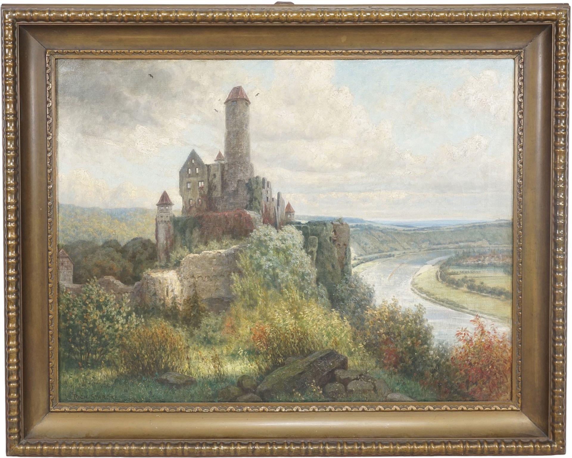 Richard Starcke,  "Burg Hornberg am Neckar"