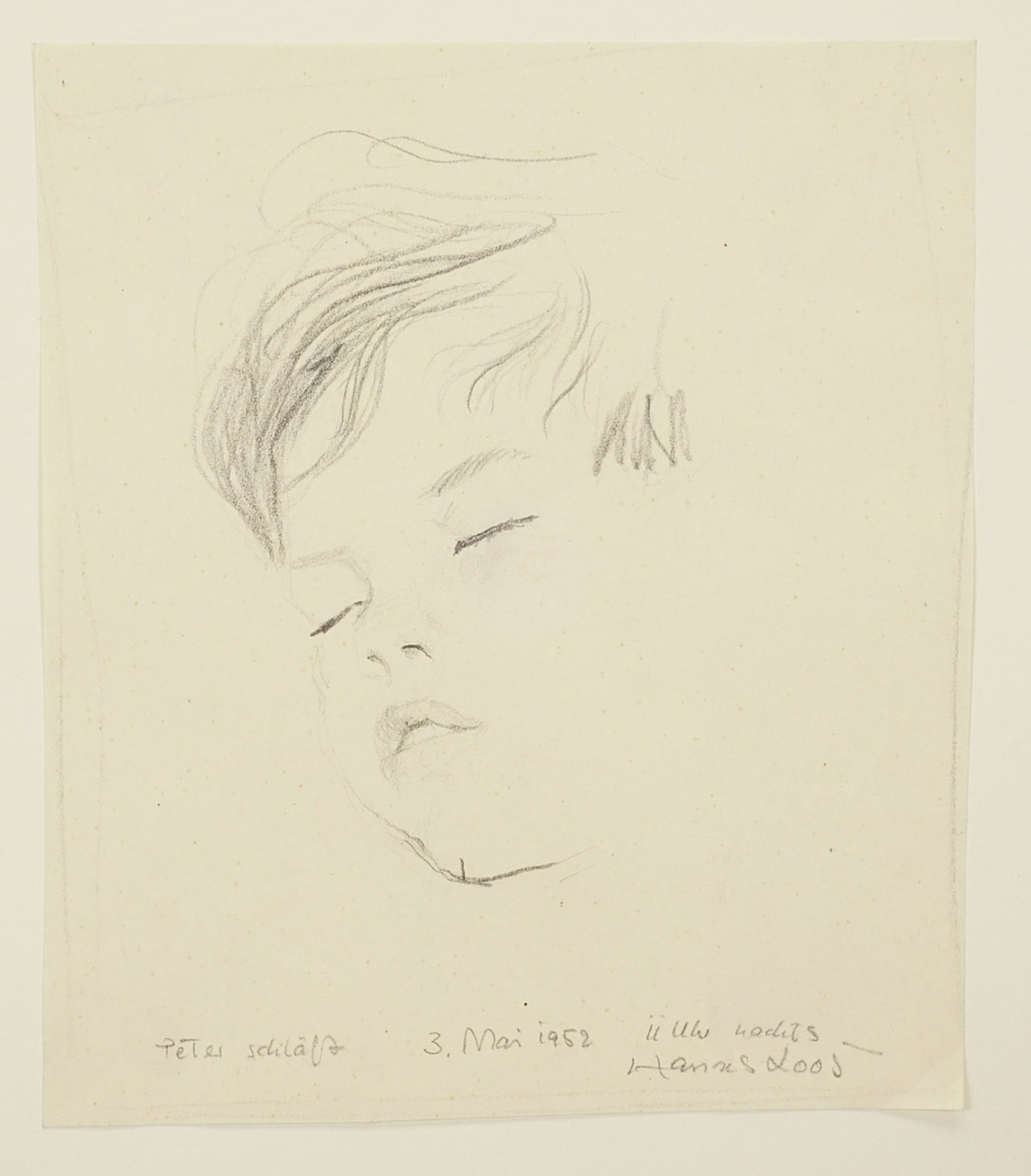 Hannes Loos (1913-1987), Peter is Sleeping - Image 3 of 4