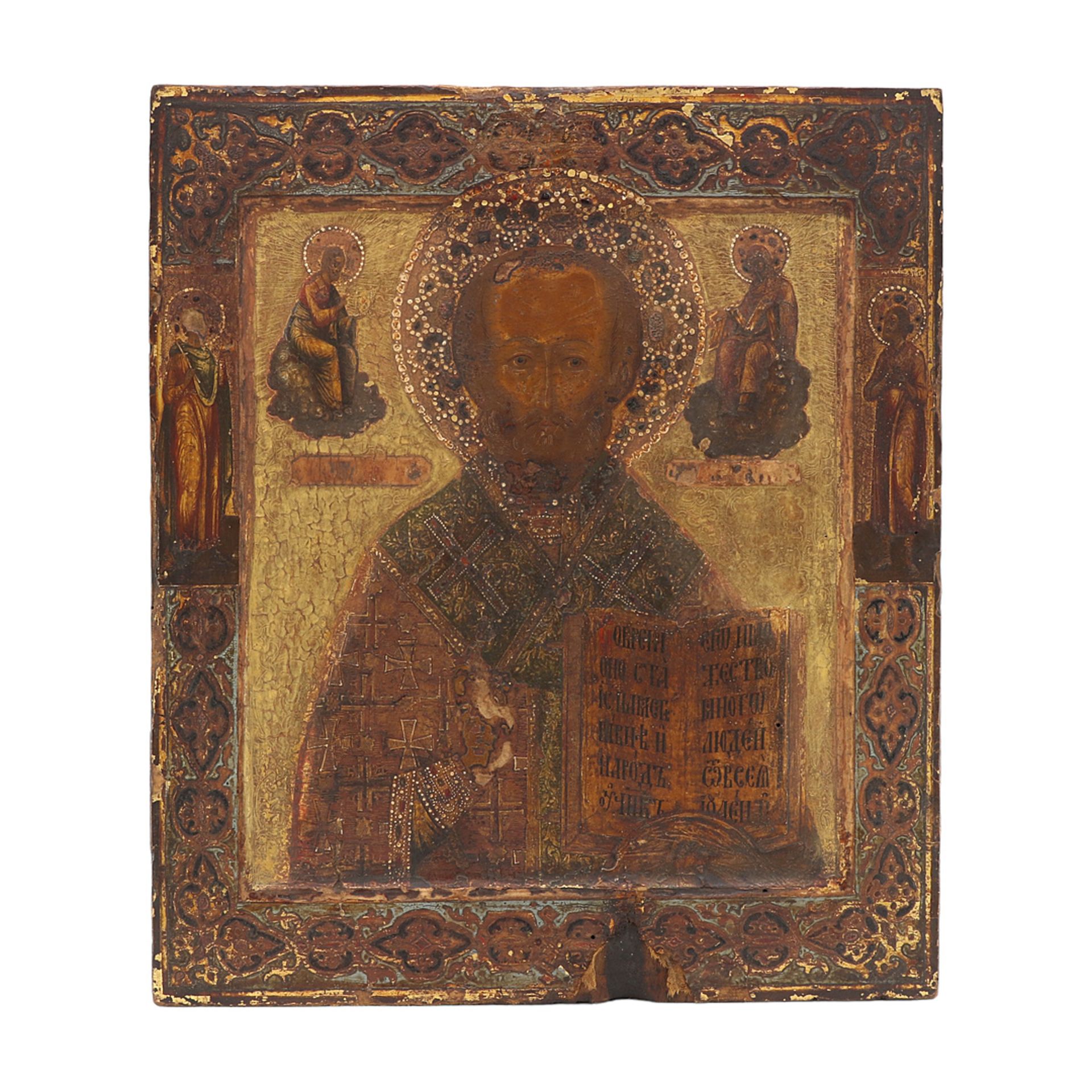 Ikone Heiliger Nikolaus, Georgien/Kaukasusgebiet, Ende 18. Jh.