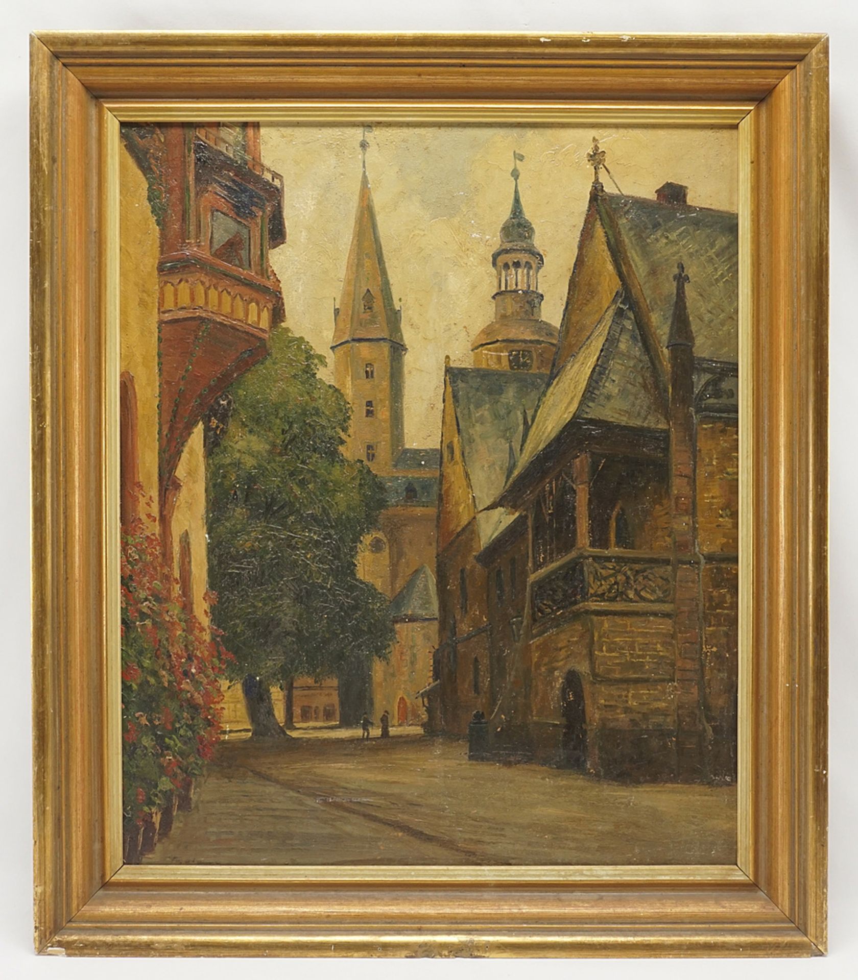 Fritz Thate (1889-1968), The market square in Goslar - Image 2 of 4