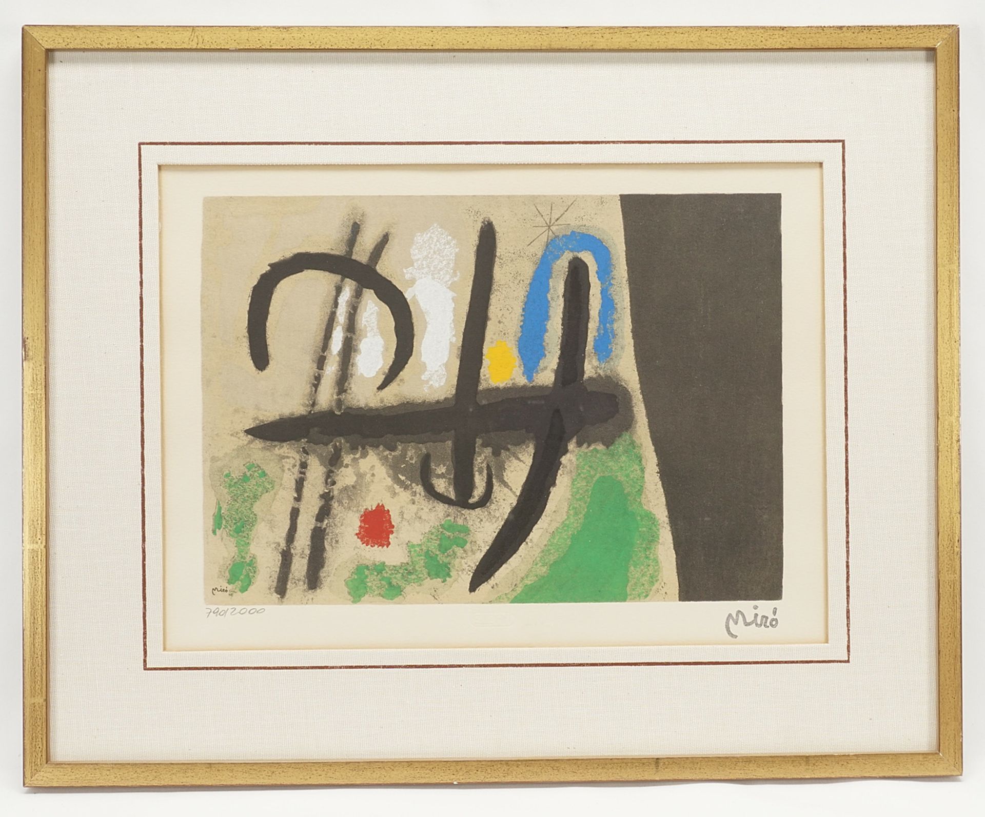 Joan Miró (1893-1983), "Oiseau dans un Paysage" (Bird in a Landscape) - Image 2 of 2