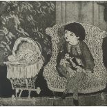Hans Körnig,  "Mein Töchterchen im Stuhl"