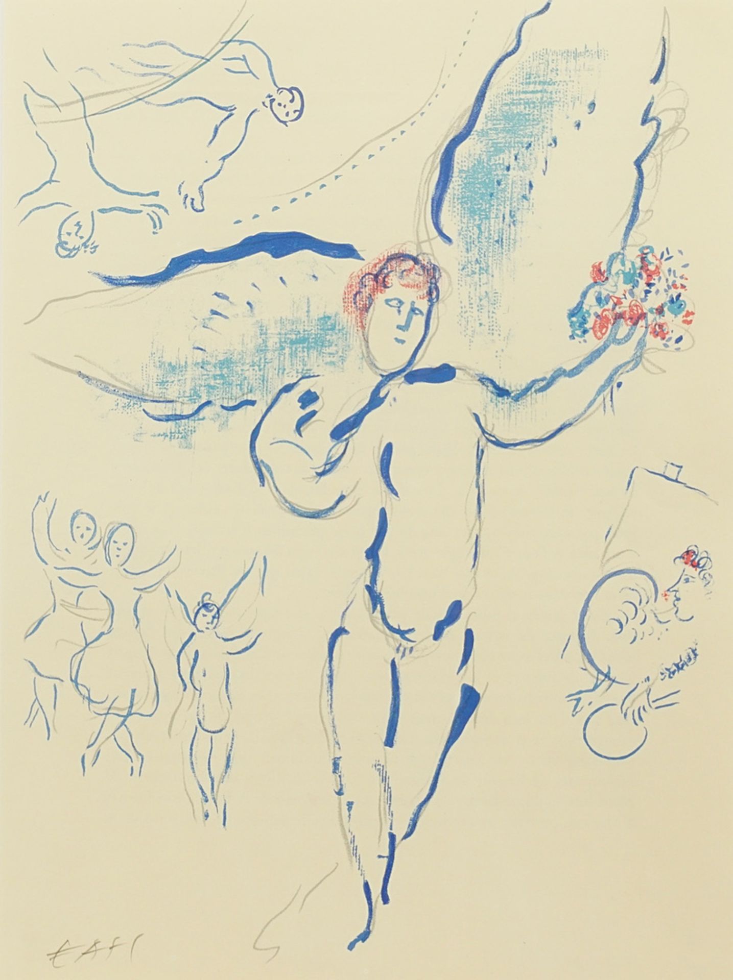 Marc Chagall,  "L'Oiseau de Feu" (Der Feuervogel)