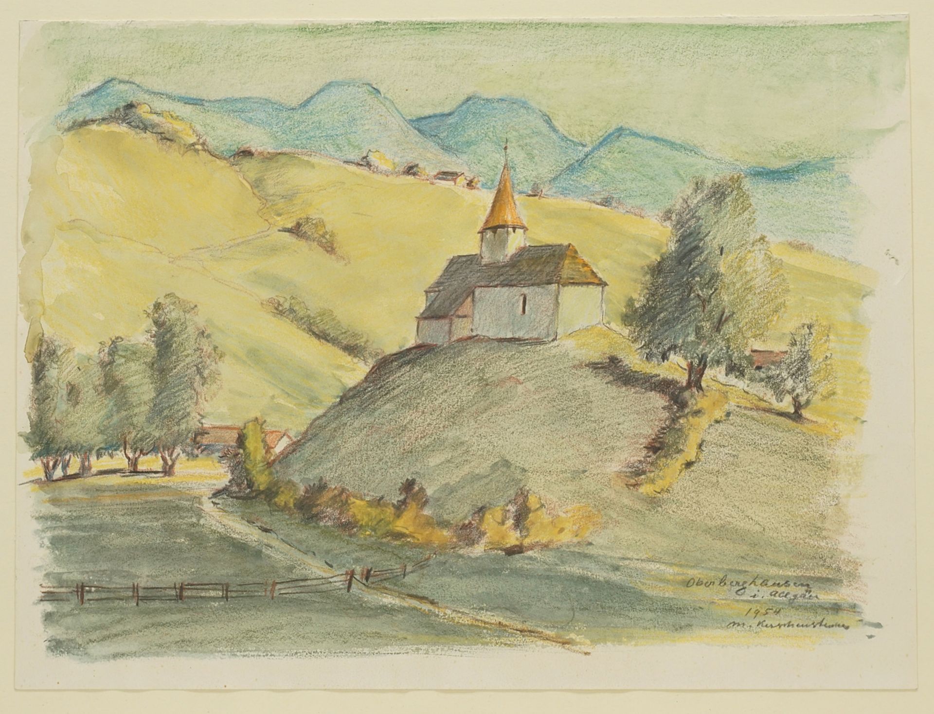 Probably Max Kerschensteiner, Two mountain landscapes - Image 3 of 5