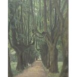 Otto Engelhardt-Kyffhäuser (1884-1965), Avenue with Park Bench