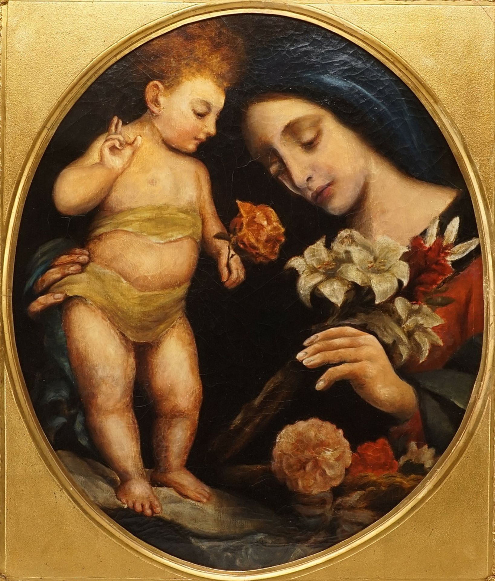 Nach  Carlo Dolci,  "Madonna dei Gigli"